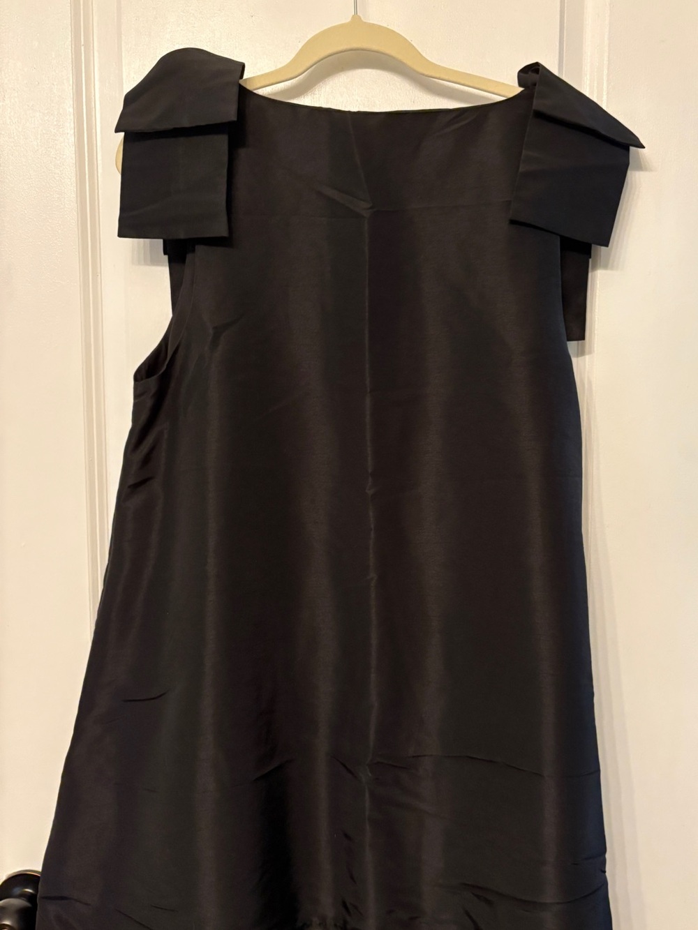 Sugarlips Black Bow-Shoulder V-Neck Mini Dress - Picture 3 of 3